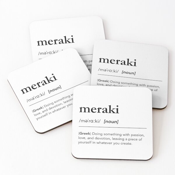 Item preview, Meraki definition, meraki meaning, greek words dictionary art, mindful design, creative energy designed and sold by lagunaklein.