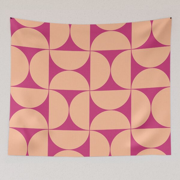Item preview, Mid-Century Modern Pattern No.73 - Pink Yarrow and Peach Fuzz designed and sold by Zoltan Ratko.