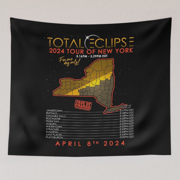 Item preview, Total Solar Eclipse 2024 Tour of New York designed and sold by Nerd Shizzle.