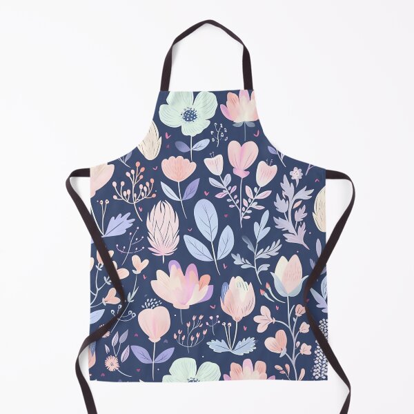 Item preview, Flower Design Apron designed and sold by KatanaCreative.