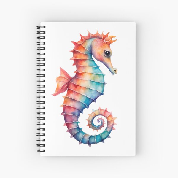 Item preview, Colorful Watercolor Multicolored Seahorse designed and sold by anyasevchenko.