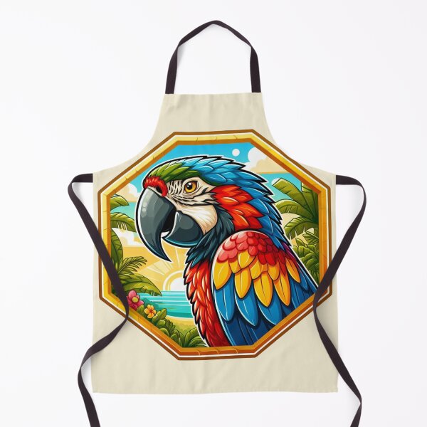 Item preview, Tropical Macaw Endangered Parrot Red Blue Bird designed and sold by CoffeeIsATrip.