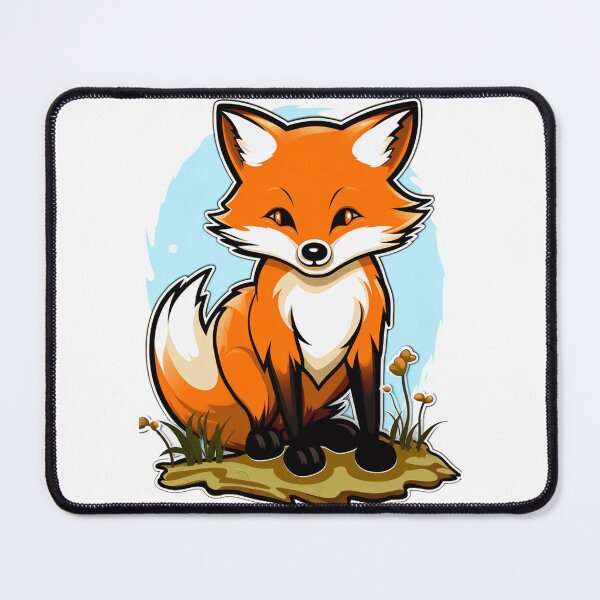 Item preview, Kawaii Fox Adventure: Adorable Cartoon Fox in Nature's Embrace designed and sold by pickaxflapper0p.
