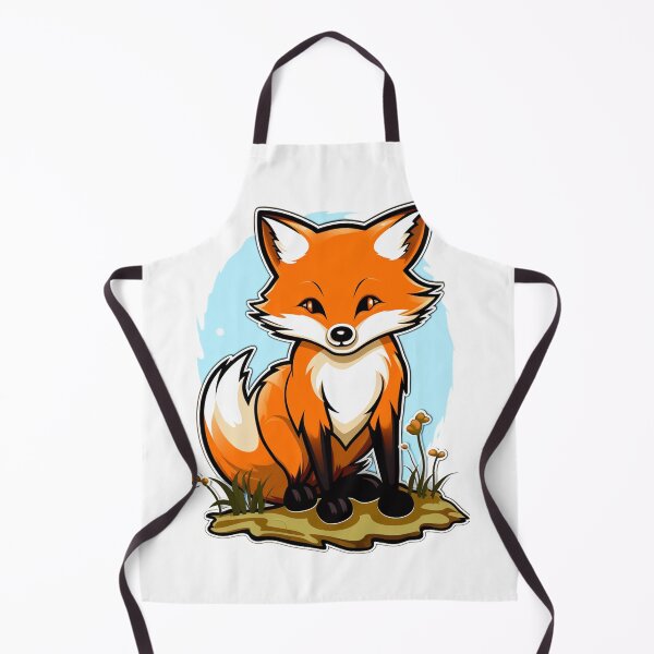 Item preview, Kawaii Fox Adventure: Adorable Cartoon Fox in Nature's Embrace designed and sold by pickaxflapper0p.