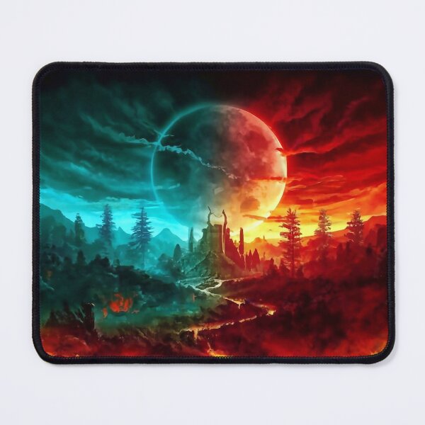 Item preview, Sun setting over a forest  designed and sold by M-Y-A-R-T-.