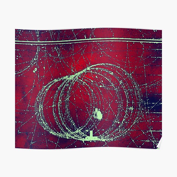 Cloud Chamber Event, Electron and Positron Poster