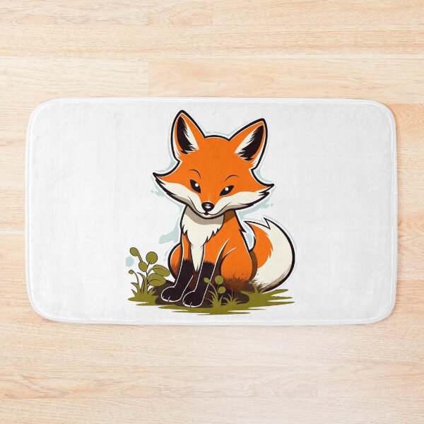 Item preview, Kawaii Fox Adventure: Adorable Cartoon Fox in Nature's Embrace designed and sold by pickaxflapper0p.