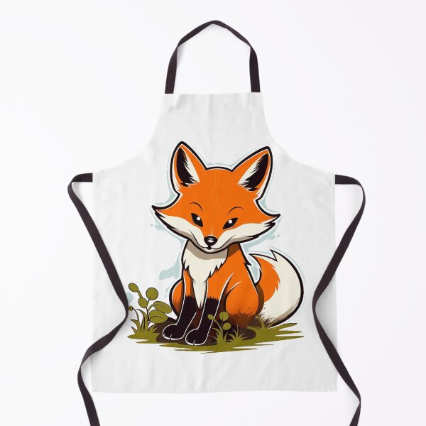Item preview, Kawaii Fox Adventure: Adorable Cartoon Fox in Nature's Embrace designed and sold by pickaxflapper0p.
