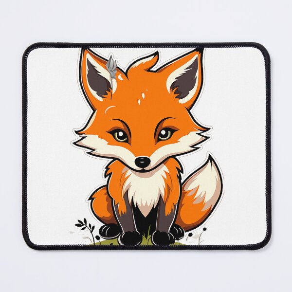 Item preview, Kawaii Fox Adventure: Adorable Cartoon Fox in Nature's Embrace designed and sold by pickaxflapper0p.