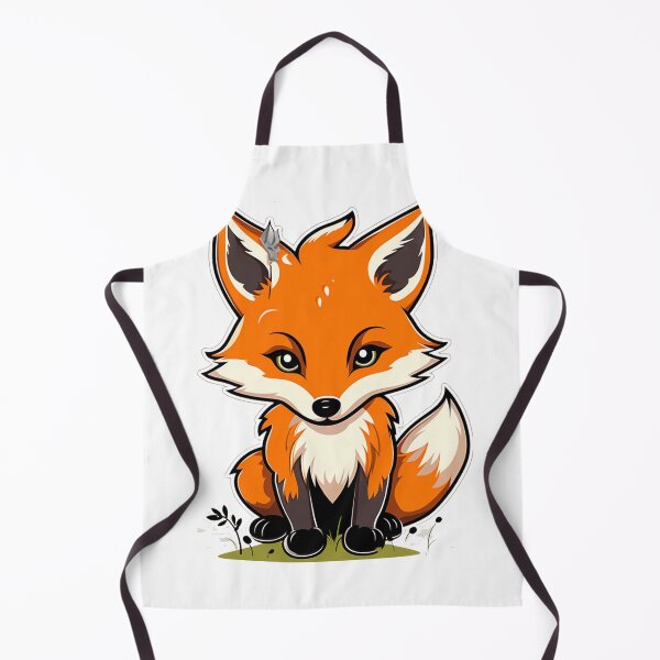 Item preview, Kawaii Fox Adventure: Adorable Cartoon Fox in Nature's Embrace designed and sold by pickaxflapper0p.