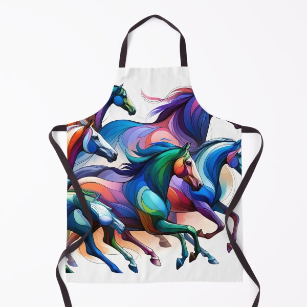Artikelvorschau, Gallop of Hues – The Vivid Mustang Run entworfen und verkauft von SADStyleDesigns.