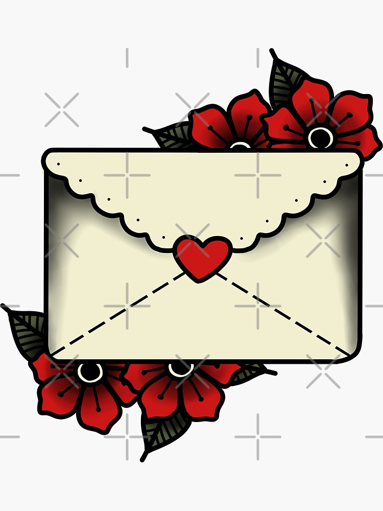 Thumbnail 3 of 3, Sticker, love letter designed and sold by despresso.