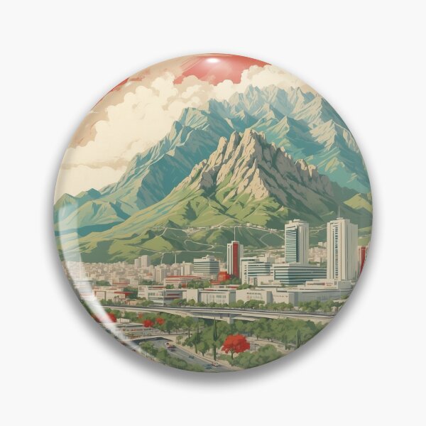 Artikelvorschau, Monterrey Mexiko Vintage Poster entworfen und verkauft von TravelersGems.