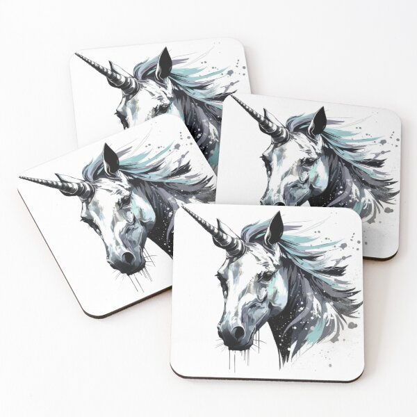 Item preview, white unicorn designed and sold by Lanartdesign.