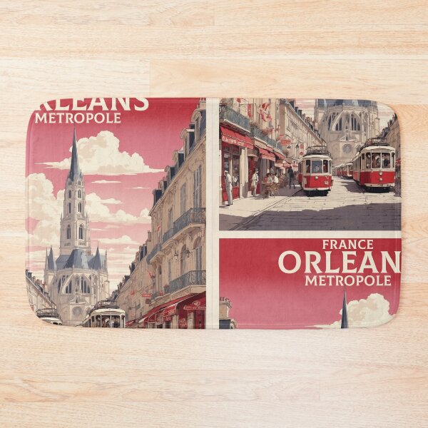 Artikelvorschau, Orleans Metropole Frankreich Vintage Poster Tourismus 2 entworfen und verkauft von TravelersGems.