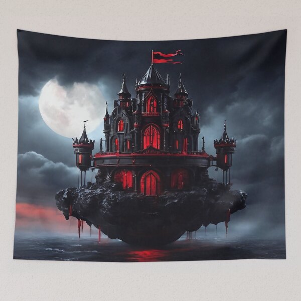 Item preview, Black floating castle designed and sold by M-Y-A-R-T-.