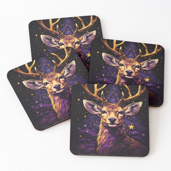 Item preview, Magical Deer Illustration  designed and sold by PolygonPinnacle.