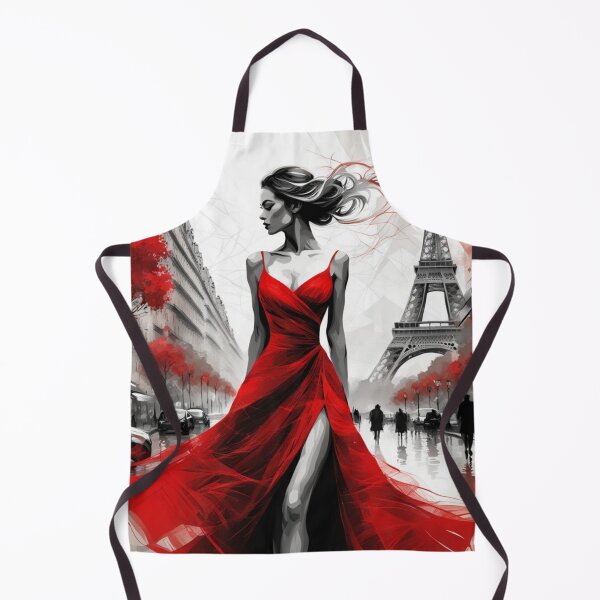 Item preview, Paris model in red dress designed and sold by JackFreestone.