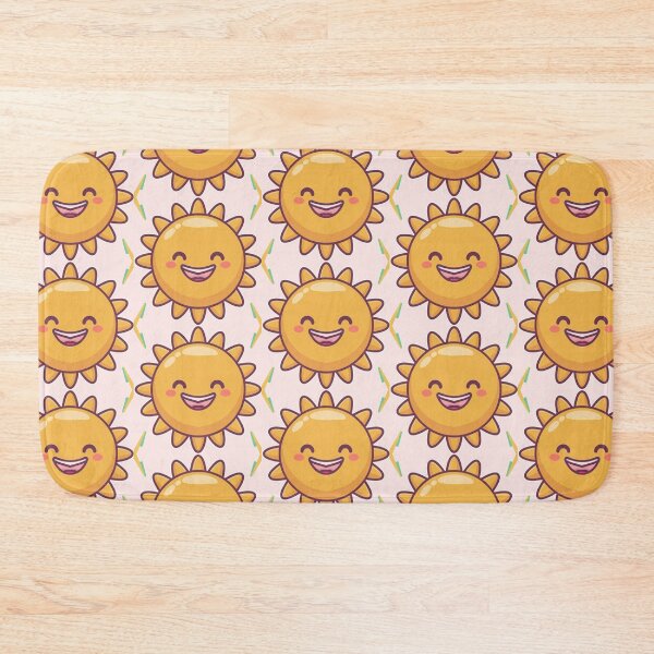 Item preview, Cute Kawaii Smiling Sun Pattern designed and sold by PatternInArt.