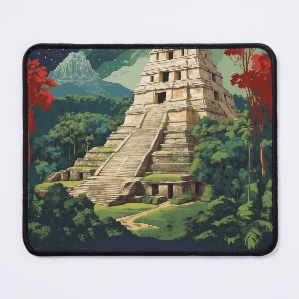 Item preview, Palenque Chiapas Mexico Starry Night and Moon Vintage Poster 2 designed and sold by TravelersGems.