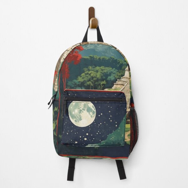 Item preview, Palenque Chiapas Mexico Starry Night and Moon Vintage Poster 2 designed and sold by TravelersGems.