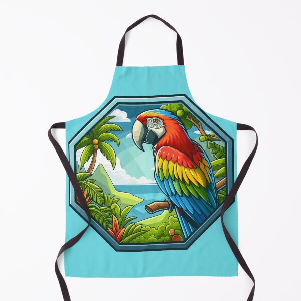 Item preview, Tropical Macaw Endangered Parrot Scarlet Green Wing Bird designed and sold by CoffeeIsATrip.