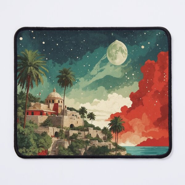 Item preview, Xcaret Riviera Maya Mexico Vintage Poster Tourism 3 designed and sold by TravelersGems.