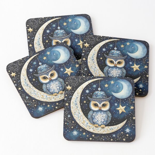Item preview, Owl on the moon designed and sold by O-and-Co.