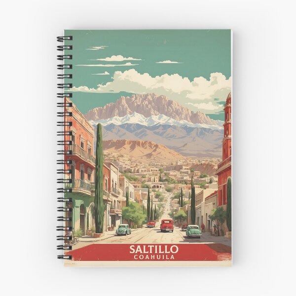 Item preview, Saltillo Coahuila Mexico Tourism Vintage Poster designed and sold by TravelersGems.