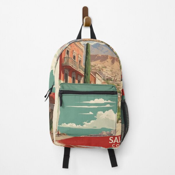 Item preview, Saltillo Coahuila Mexico Tourism Vintage Poster designed and sold by TravelersGems.