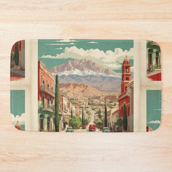 Item preview, Saltillo Coahuila Mexico Tourism Vintage Poster designed and sold by TravelersGems.