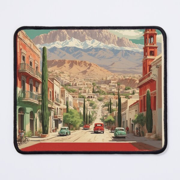 Item preview, Saltillo Coahuila Mexico Tourism Vintage Poster 2 designed and sold by TravelersGems.
