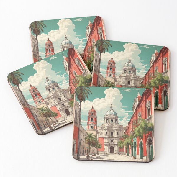 Item preview, Valladolid Mexico Tourism Vintage Poster designed and sold by TravelersGems.
