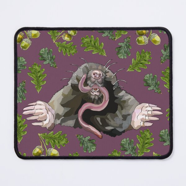 Item preview, Copy of Mole with Oak Leaves Acorns by BeeFoxTree (fig) designed and sold by BeeFoxTree.