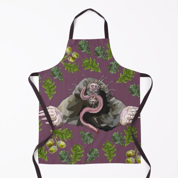 Item preview, Copy of Mole with Oak Leaves Acorns by BeeFoxTree (fig) designed and sold by BeeFoxTree.