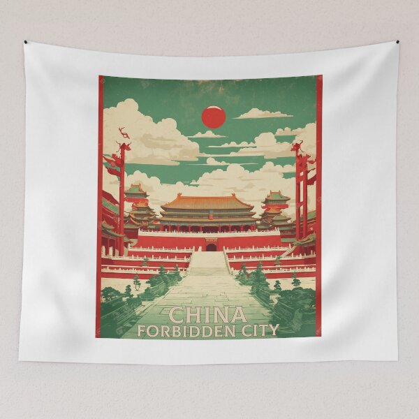 Item preview, La Ciudad Prohibida China Vintage Poster Turismo 2 designed and sold by TravelersGems.