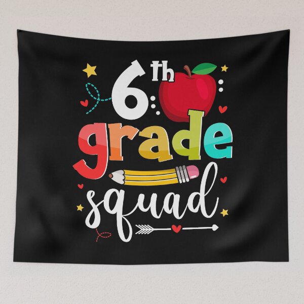Item preview, 6th Grade Squad Funny School Sixth Graders Kids Teachers designed and sold by MobyStickers.