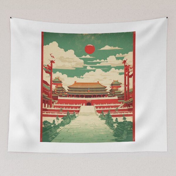 Item preview, La Ciudad Prohibida China Vintage Poster Turismo 3 designed and sold by TravelersGems.