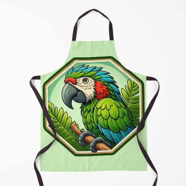 Item preview, Tropical Macaw Endangered Parrot Green Blue Red Bird designed and sold by CoffeeIsATrip.
