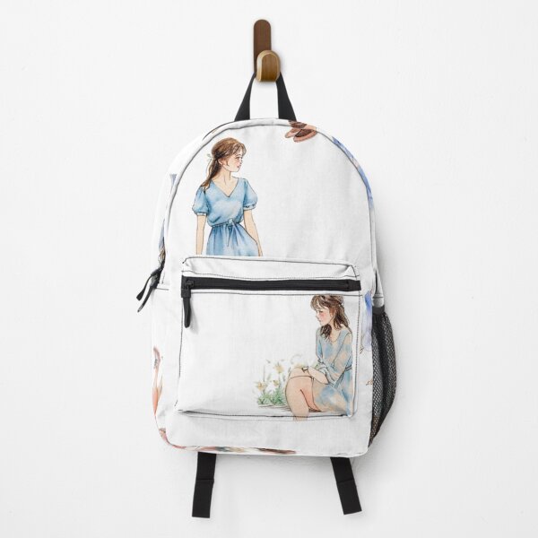 Item preview, Elegance in Watercolor - Fashionable Girl Models Sticker designed and sold by fluidwatercolor.