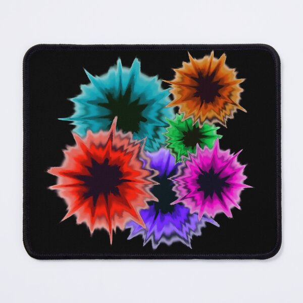 Item preview, Multi color explosion in red, orange, green, teal, purple, pink and red designed and sold by coloryourwings.
