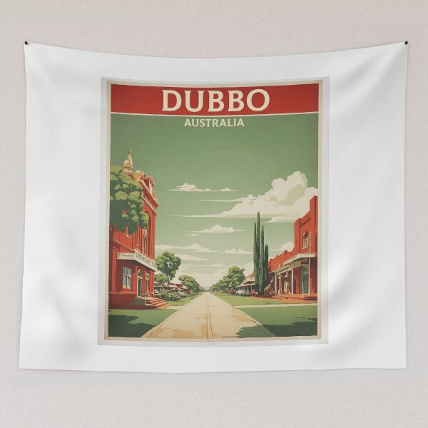 Item preview, Dubbo Australia Tourism Vintage Poster designed and sold by TravelersGems.