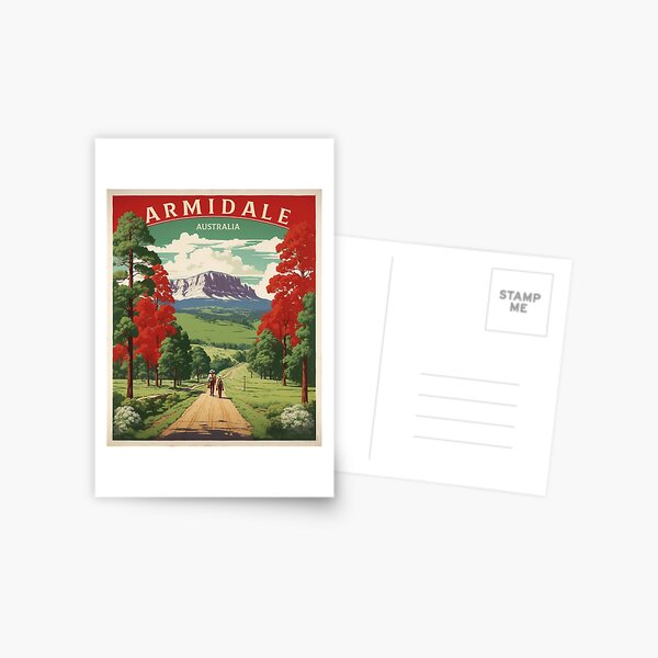 Item preview, Armidale Australia Tourism Vintage Poster designed and sold by TravelersGems.