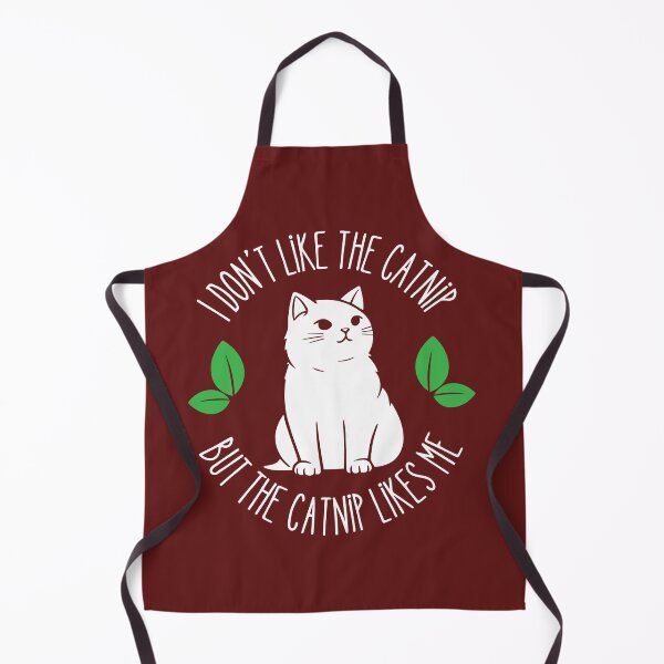 Item preview, I don't like the catnip, but the catnip likes me, white on black designed and sold by clon-dot-net.