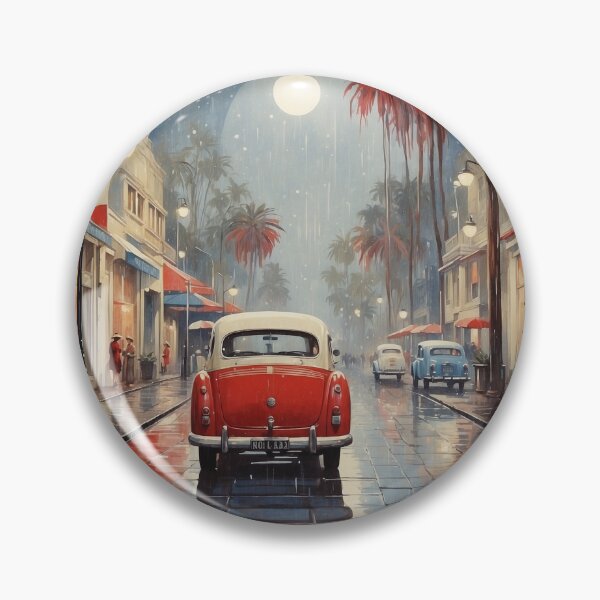 Item preview, Australia Rainy Night Tourism Vintage Poster designed and sold by TravelersGems.