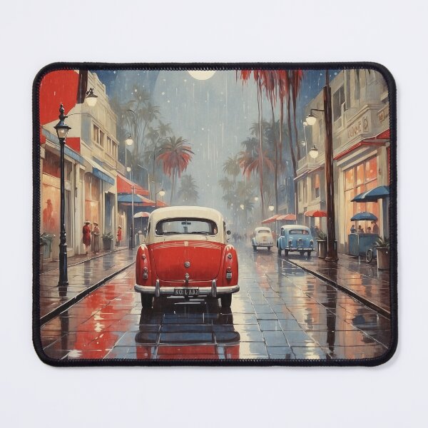 Item preview, Australia Rainy Night Tourism Vintage Poster designed and sold by TravelersGems.
