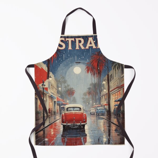 Item preview, Australia Rainy Night Tourism Vintage Poster designed and sold by TravelersGems.