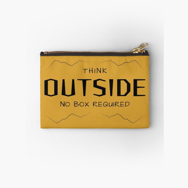 Item preview, Think Outside No Box Required Funny Quote designed and sold by wejollydigitals.