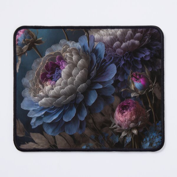 Item preview, Dark Floral Vintage Fantasy Blue designed and sold by Lelijo.