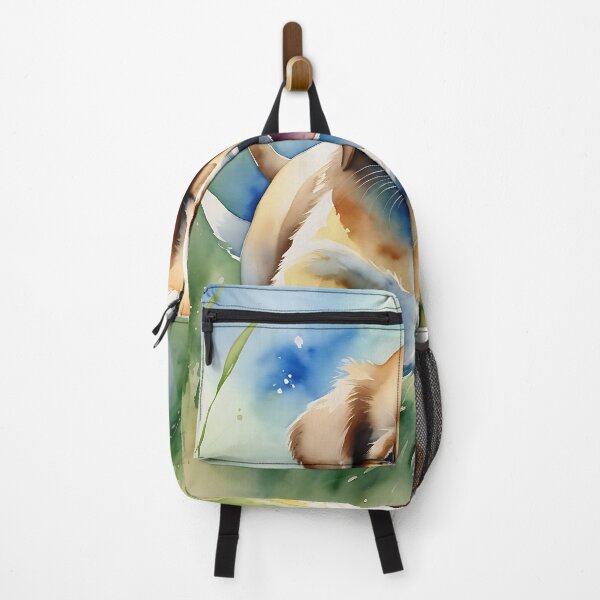 Item preview, Watercolor, puppy running in the meadows designed and sold by IAmagineFR.